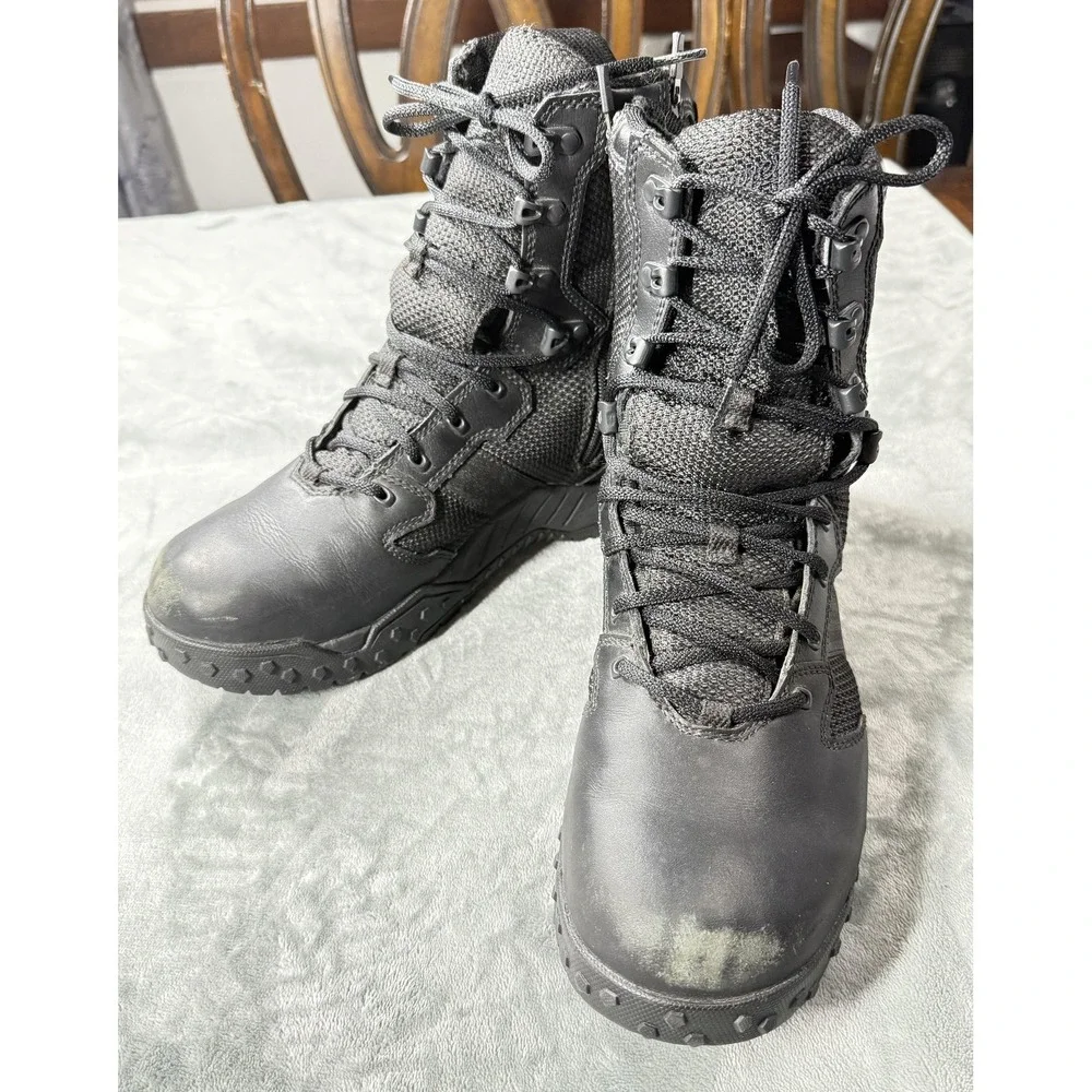 Danner Scorch Side Zip 8 Boots Mens Size‎ 10.5 Black Tactical Combat Waterproof